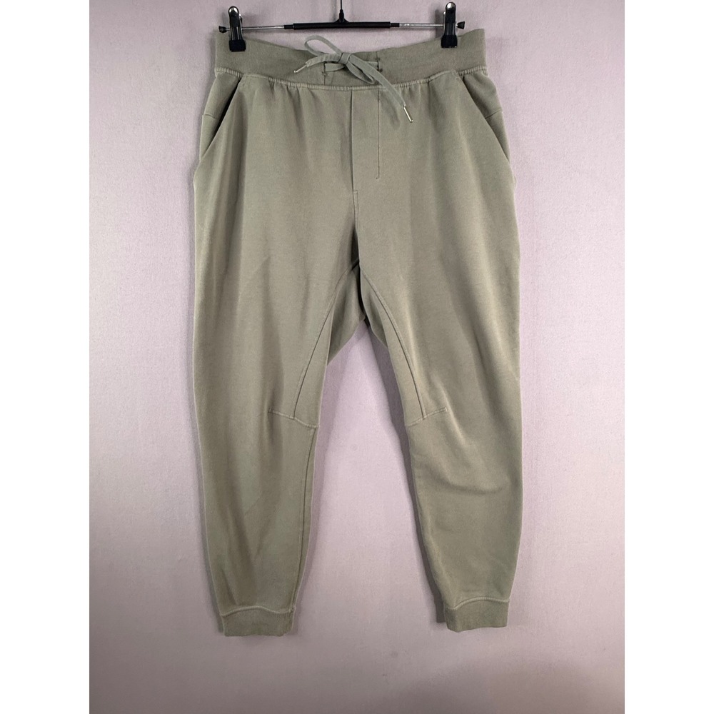 Lululemon City Sweat Jogger Mens L Green Slim Fit French Terry Pockets